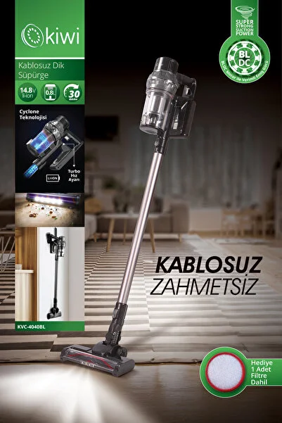 Kiwi Kvc-4040 Kablosuz Dikey Süpürge Gri - PH