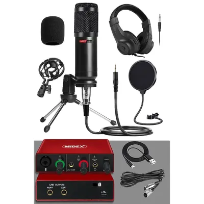 Lastvoice BM800 Stüdyo Ekipmanları Style Paket-1 Mikrofon Ses Kartı Stüdyo Kayıt Seti