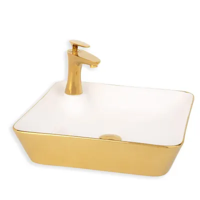 Lena E-4620A Tezgah Üstü Porselen Lavabo