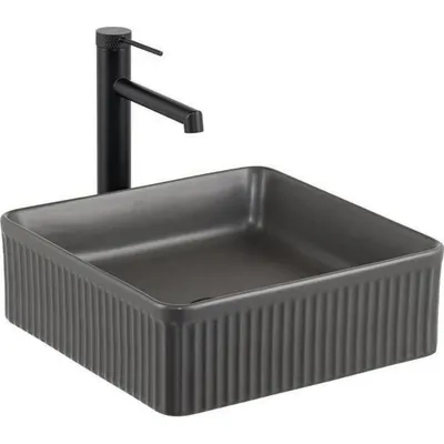 Lena E-W1003MF Mat Füme Tezgah Üstü Lavabo
