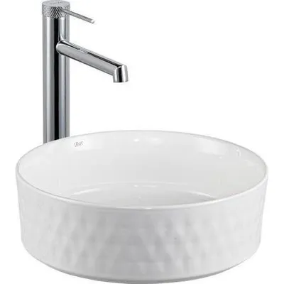 Lena E-W5001 Beyaz Tezgahüstü Lavabo