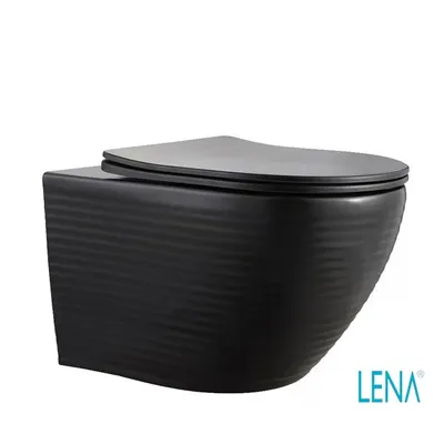 LENA ASMA KLOZET KAPAK DAHİL ET-604 MAT SİYAH