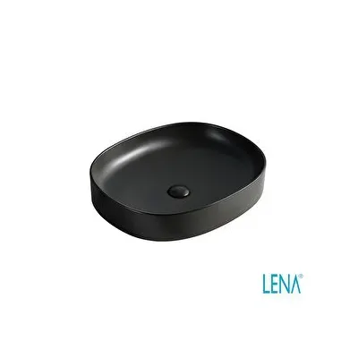 Lena EY-4712MS Mat Siyah Tezgahüstü Lavabo