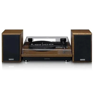 Lenco Ls-100Wd Harici Hoparlörlü Bluetoothlu Ahşap Pikap
