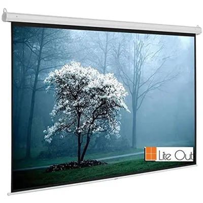 LiteOut 160x160cm Motorlu Projeksiyon Perdesi