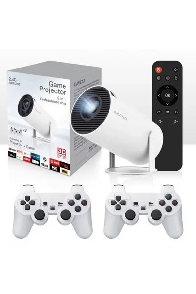 HEJARON LOBO 2.4 Wireless Powered Projector + Game 2 in1 Professional Chip M300 MAX