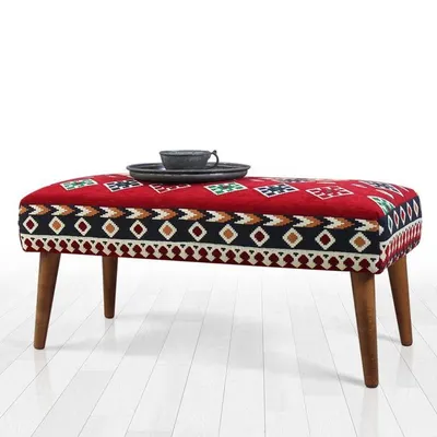 Lorence Home TY9968 Vezir Kilim Bench Lidya Puf