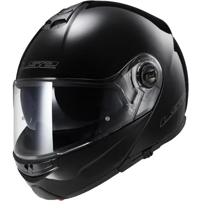 LS2 FF325 Strobe Çene Açılır Siyah Motosiklet Kaskı
