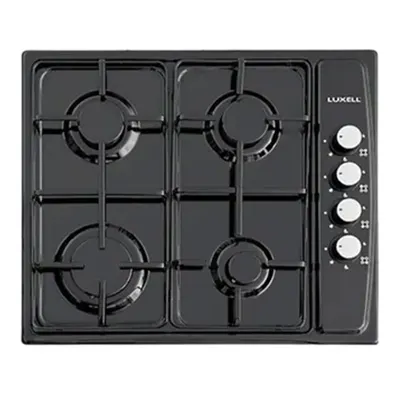 Luxell LX-420 F 4 Gözlü Gazlı Emaye Yüzeyli Set Üstü Ocak Siyah