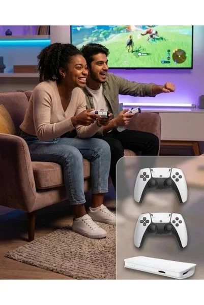 TEKNOLOJİBİZDE M15 Retro Konsol – 20.000 Oyunlu Çift Gamepadli 4K HDMI