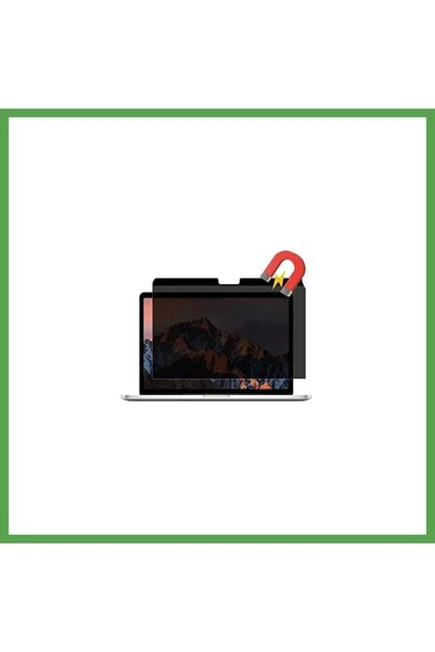 Bezos Macbook Air 13.3 Macbook Manyetik Hayalet Ekran Koruyucu - Siyah MGC