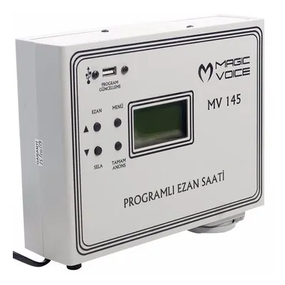 MagicVoice MV-145 3 Hocalı Programlı Duvar Tipi Ezan Saati