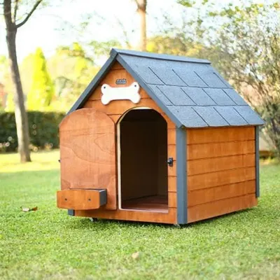 MANDU Isı Yalıtımlı Ahşap Köpek Kulübesi 2XL