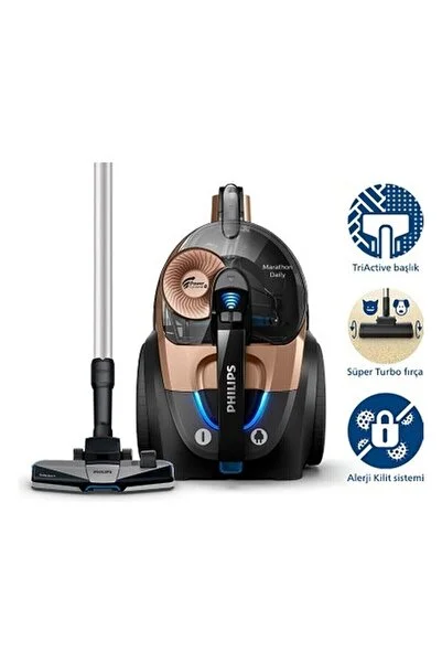 Philips Marathon Daily XB7151/07 750 W Toz Torbasız Süpürge