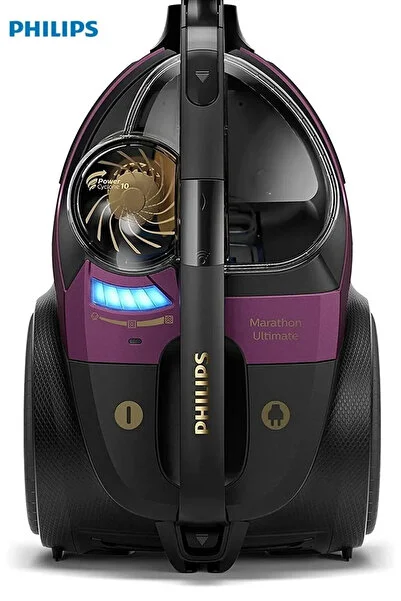 Philips Marathon Ultimate SÜPER TURBO Fırçalı Premium Toz Torbasız Süpürge, Üstün Performanslı Hepa Filtreli
