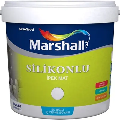 Marshall Bw Baz 15 lt Silikonlu Ipek Mat Su Bazlı Iç Cephe Boyası