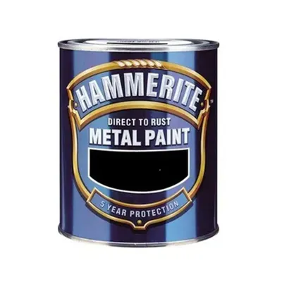 Marshall Boya Hammerite Direkt Pas Üstü Çekiçlenmiş Metal Boya 2.5 Lt Siyah