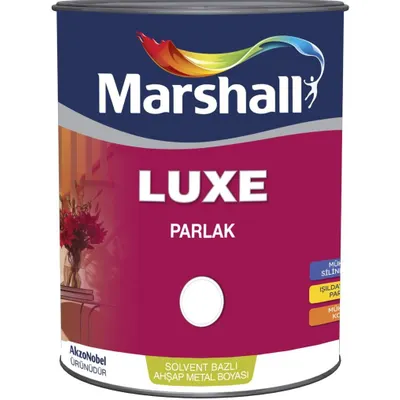 Marshall Luxe Yağlı Boya Parlak Siyah 2.5 Lt
