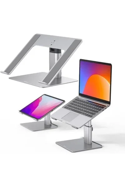 AyPenye Masa için Ayarlanabilir Dizüstü Bilgisayar Standı Asansörlü Laptop Standı 10-17.3 İnç Yükseklik Ayar