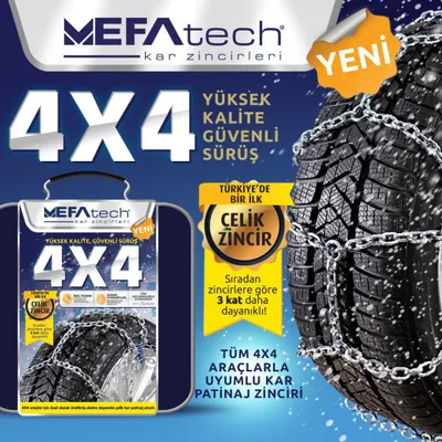 Mefatech 215/55R17 4x4 Çelik Gövde Oto Kar Zinciri