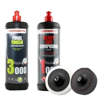Menzerna 1 Adet Polisaj Süngeri 1000 ml 1000 Pasta 3000 Hare Cila Set