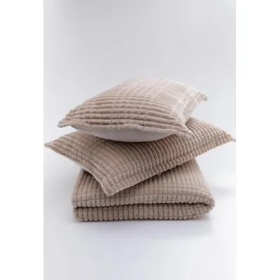 Merinos Modern Line Bej 220x240 cm 3 Parça Battaniye Seti