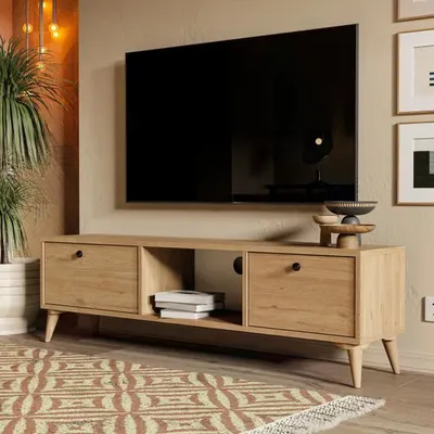 Mezza 1216 Sıena 138 CM Tv Ünitesi Sepet Renk