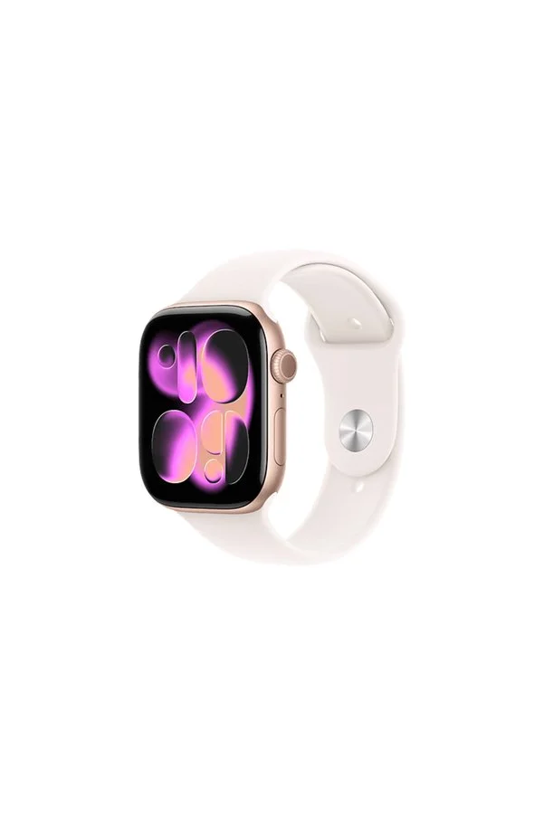 Apple MF8F4TU/A Watch Series 11 GPS + Cellular 42mm Rose Gold Aluminium Case with Light Blush Sport