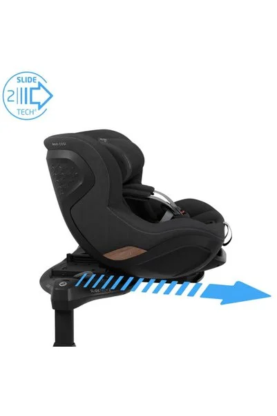 MAXİ-COSİ Mica Slide Pro i-Size 27 cm Araç Dışına Çıkabilen 360 Dönebilir 0-18 kg Bebek Oto Koltuğu Authentic Black