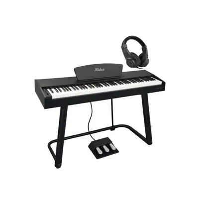 Midex PLX-125BK Taşınabilir Tuş Hassasiyetli 88 Tuş Bluetooth Dijital Piyano