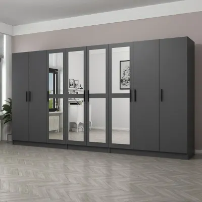 Minar Mobilya 210-B6 Beyaz 210 cm Hazır Mutfak Dolabı