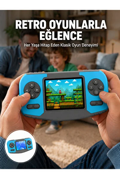 markentegra Mini Arcade Oyun Konsolu Hafif Taşınabilir Çocuk Hediyelik