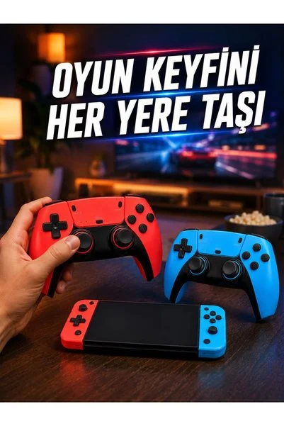 markentegra Mini Oyun Konsolu Çift Kablosuz Kontrolcü HDMI Bağlantılı Oyun Cihazı