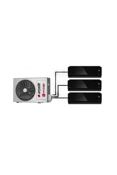 Arçelik Mirror Multi Duvar Tipi 3+1 İnverter 9+9+24 --- 36100 Md yeni seri pro dış ünite // 30000Btu Klima
