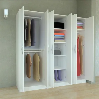 MOBİLİQUE 6 Kapaklı Side Gardrop Beyaz