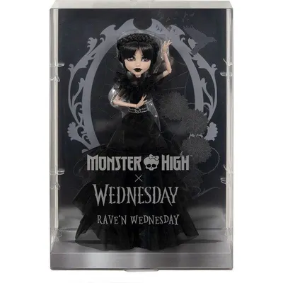 Monster High HXJ03 Wednesday Balo Elbiseli Bebek