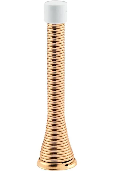 Yıldızan MP9158-50 kapı durdurucu, 4 inç erişim, yaylı çelik, pirinç kaplama, dayanıklı, esnek tel, kauçuk uç