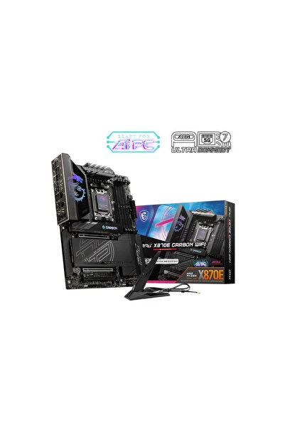 MSI MPG X870E CARBON WIFI 8400MHz (OC) DDR5 Soket AM5 M.2 HDMI ATX Anakart