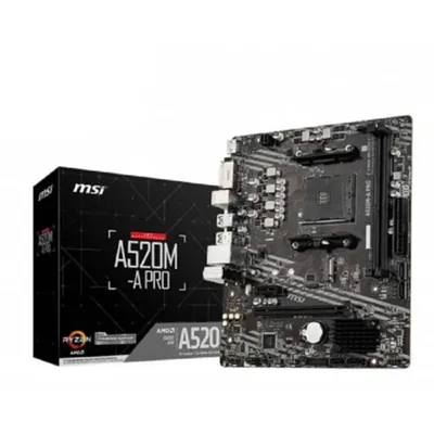 MSI A520M-A Pro AMD AM4 DDR4 Micro ATX Anakart