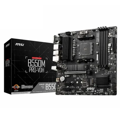 MSI B550M PRO-VDH AMD AM4 DDR4 Micro ATX Anakart