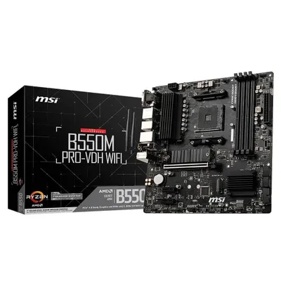 MSI B550M PRO-VDH WiFi AMD AM4 DDR4 Micro ATX Anakart