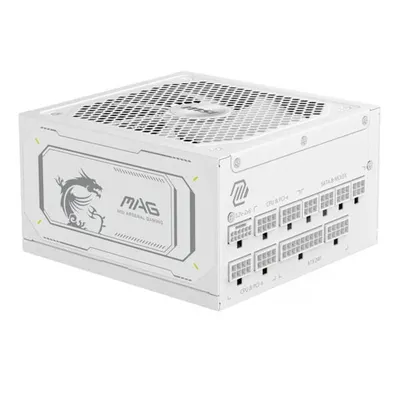 MSI MAG A1000GL PCIE5 WHITE 1000W 80+ GOLD POWER SUPPLY