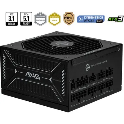 MSI MAG A850GLS PCIE5 850 W 80+ Gold Full Modüler Power Supply