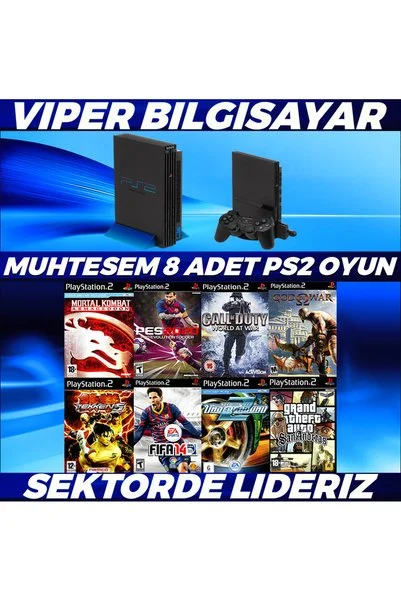 Sony MUHTEŞEM 8 ADET PS2 OYUN
