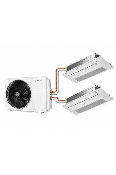 Bosch Multi Tek Yön Kaset Tipi Klima 21000 BTU Dış 9+9 BTU İç Ünite 1+2 Sistem