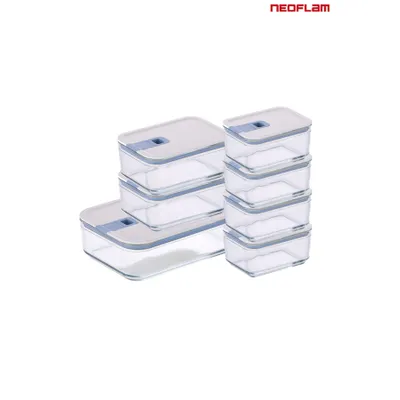 NEOFLAM Perfect Seal Cam Saklama Seti 7 Parça