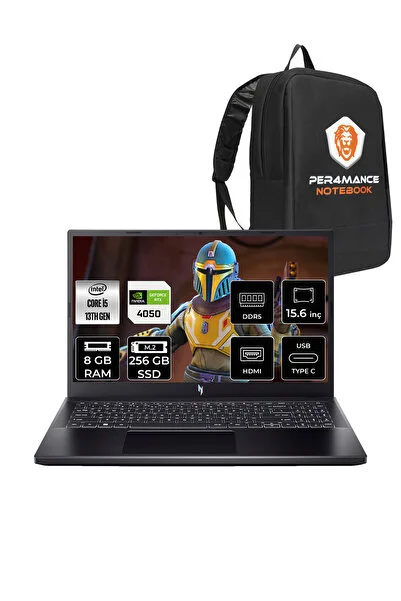ACER Nitro V15 İ5-13420H 8gb 256gb Ssd Rtx4050/6gb 15.6'' Fhd 144hz Fdos & Per4 Çanta