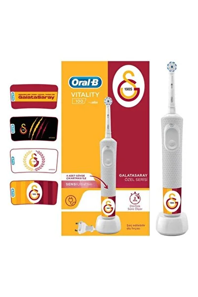 Oral-B Oral B Şarjlı Diş Fırçası Vitality 100 Sensi Ultrathin Galatasaray