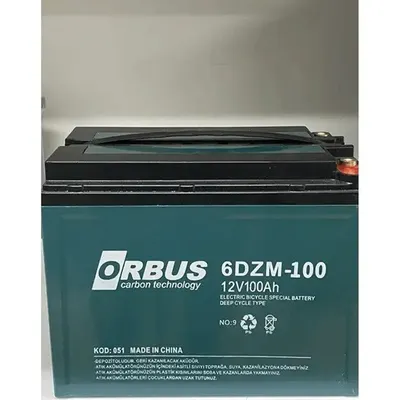 Orbus 12V 100AH Jel Elektrikli Araç Aküsü
