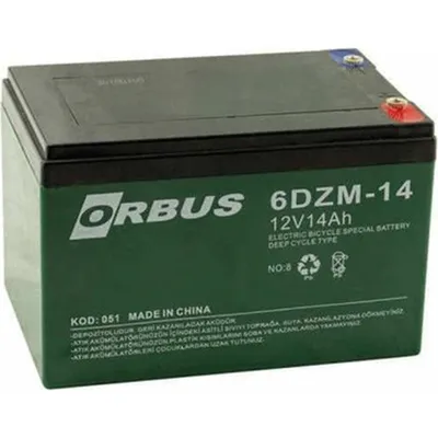 ORBUS 12V 14AH ELEKTRİKLİ BİSİKLET AKÜSÜ